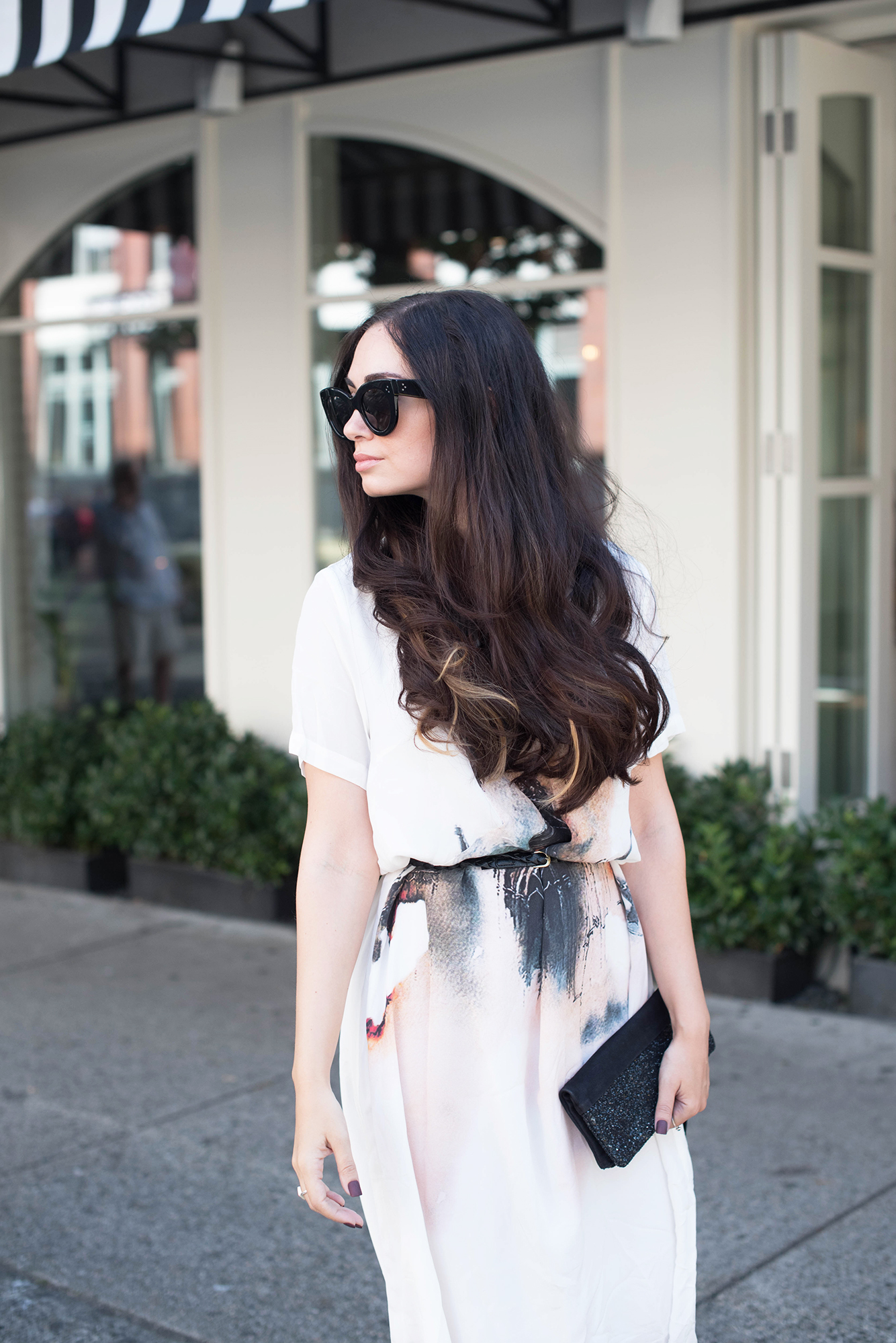 coco-and-vera-best-vancouver-fashion-blog-best-canadian-fashion-blog-top-blogger-portrait-cee-fardoe-brunette-celine-audrey-sunglasses-dezzal-silk-dress