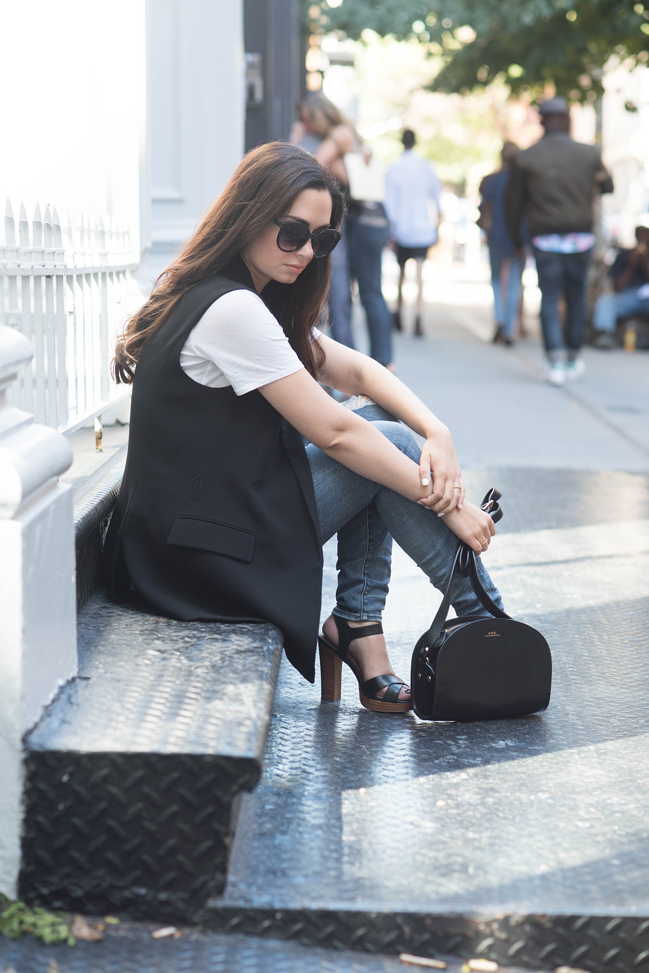 coco-and-vera-best-vancouver-style-blog-best-canadian-style-blog-top-blogger-street-style-revolve-me-zara-vest-white-tee-lovers-and-friends-jeans-apc-halfmoon-bag-le-chateau-sunglasses
