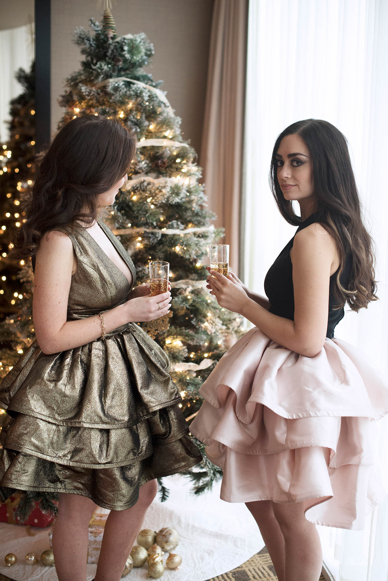 coco and vera style calling christmas at the loden hotel greta constantine dress holiday style