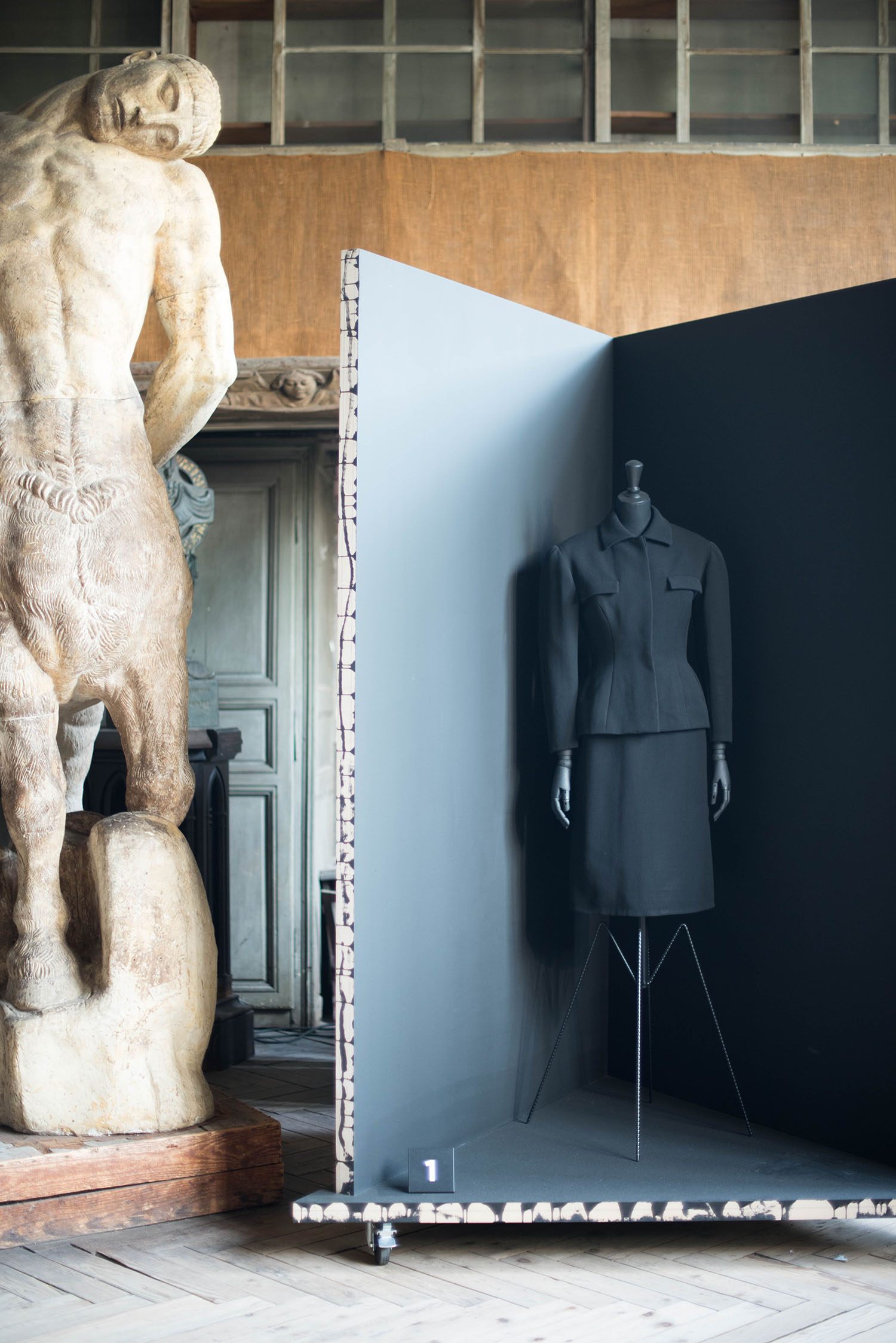 A Balenciaga suit in the atelier at the Musee Bourdelle, captured by travel blogger Cee Fardoe of Coco & Vera