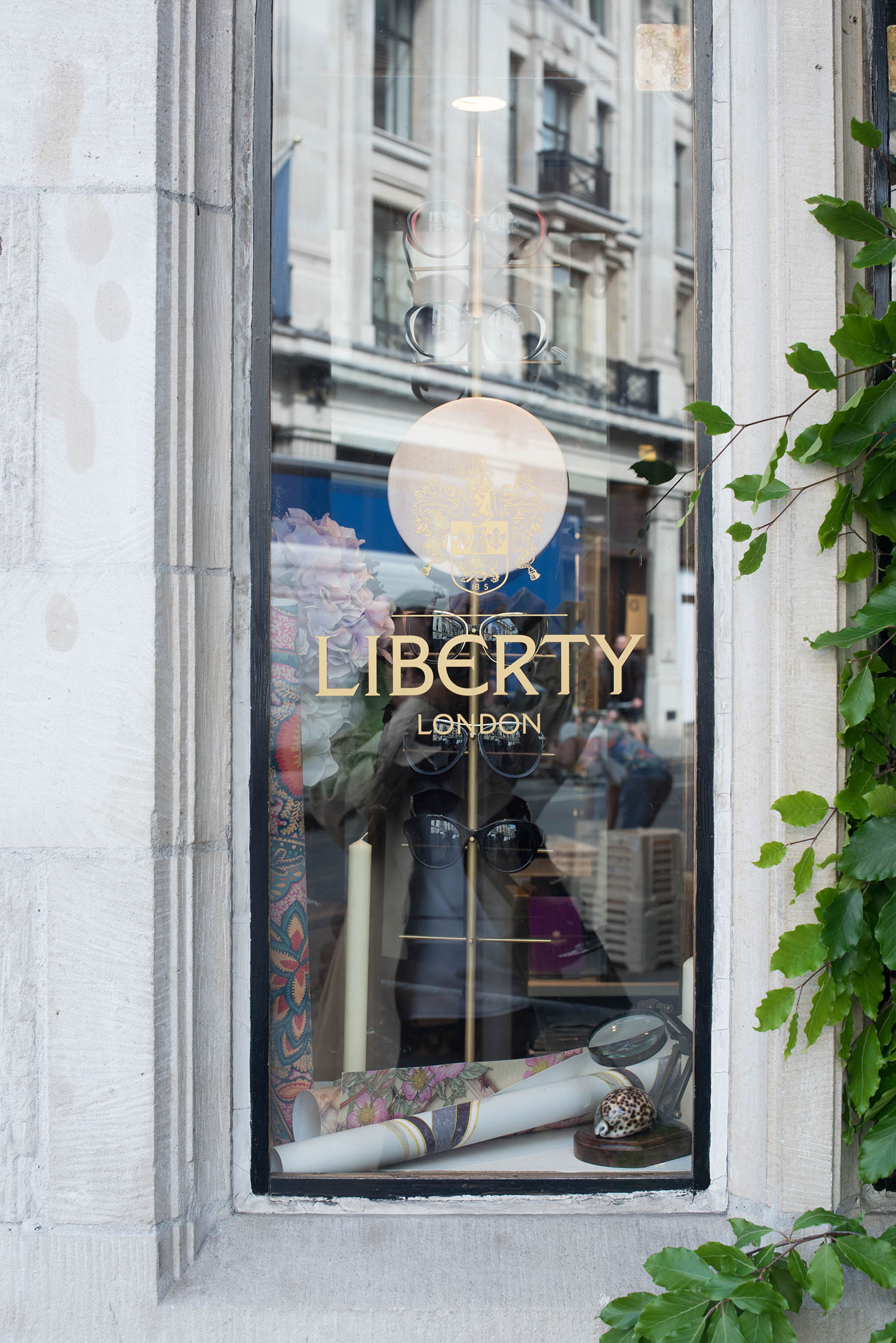 A shop window at Liberty London, as photographed by top Canadian travel blogger Cee Fardoe of Coco & Vera