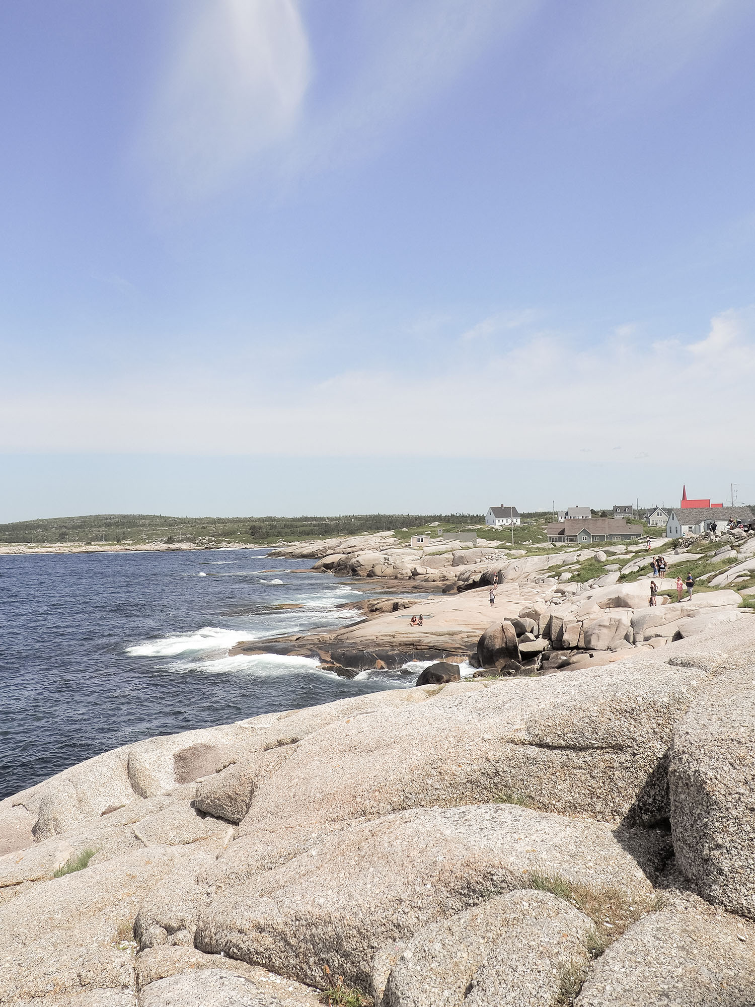 The rocky coast line at Peggy's Cove in Nova Scotia, as captured by top Canadian travel blogger Cee Fardoe of Coco & Vera