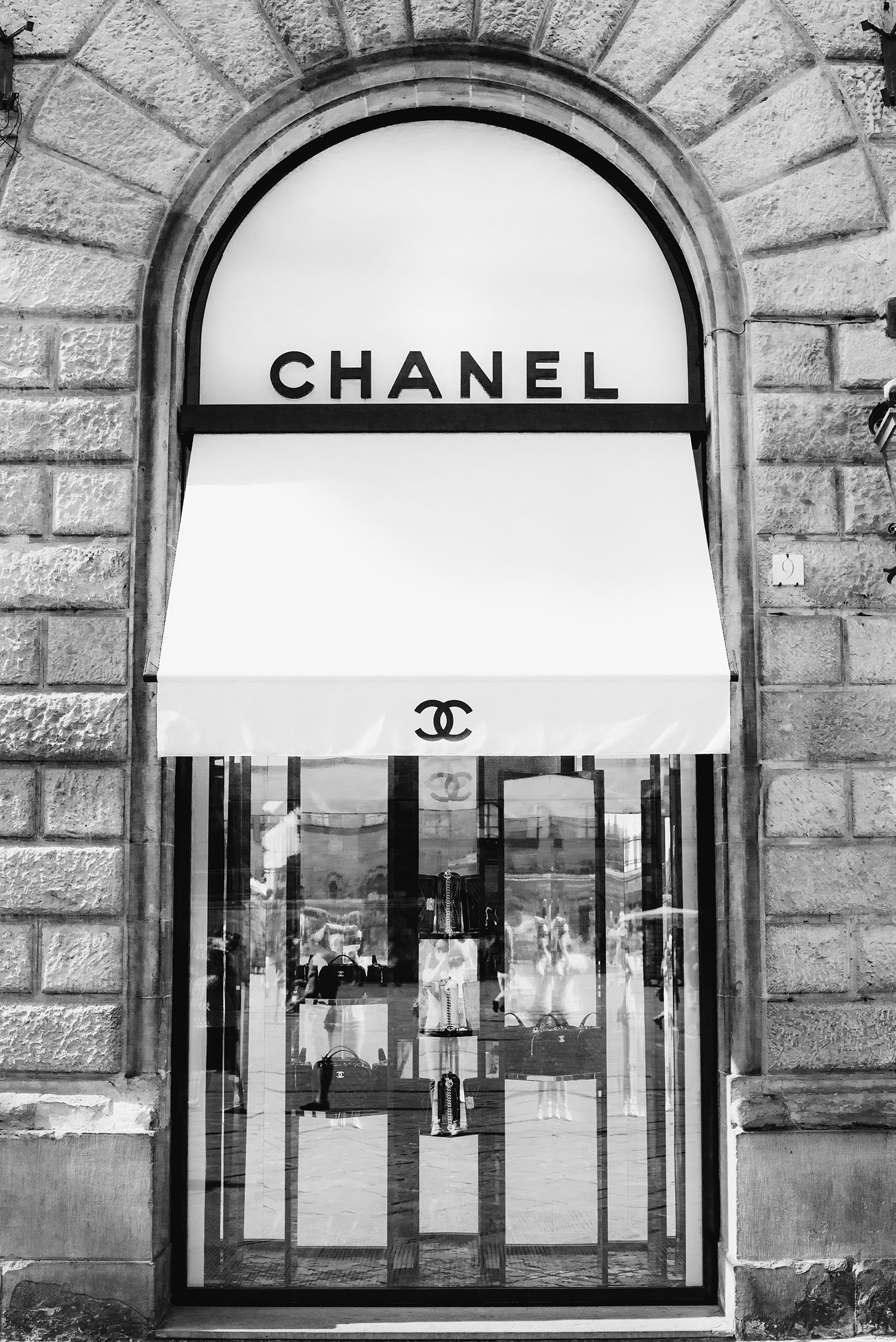 The Chanel store in Florence, Italy, as captured by top travel blogger Cee Fardoe of Coco & Vera