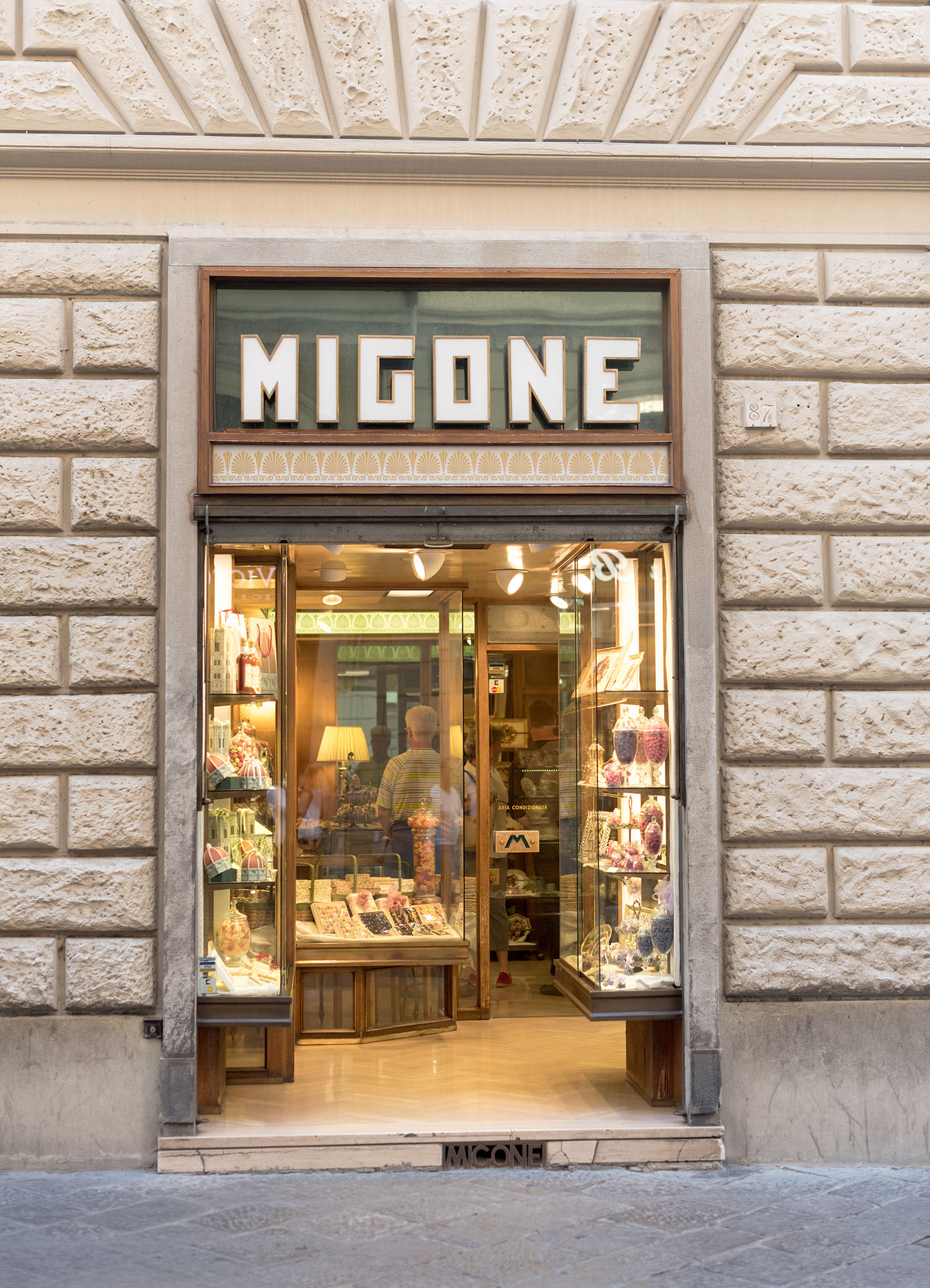The storefront of Migone in Florence, Italy, as captured by top Canadian travel blogger Cee Fardoe of Coco & Vera