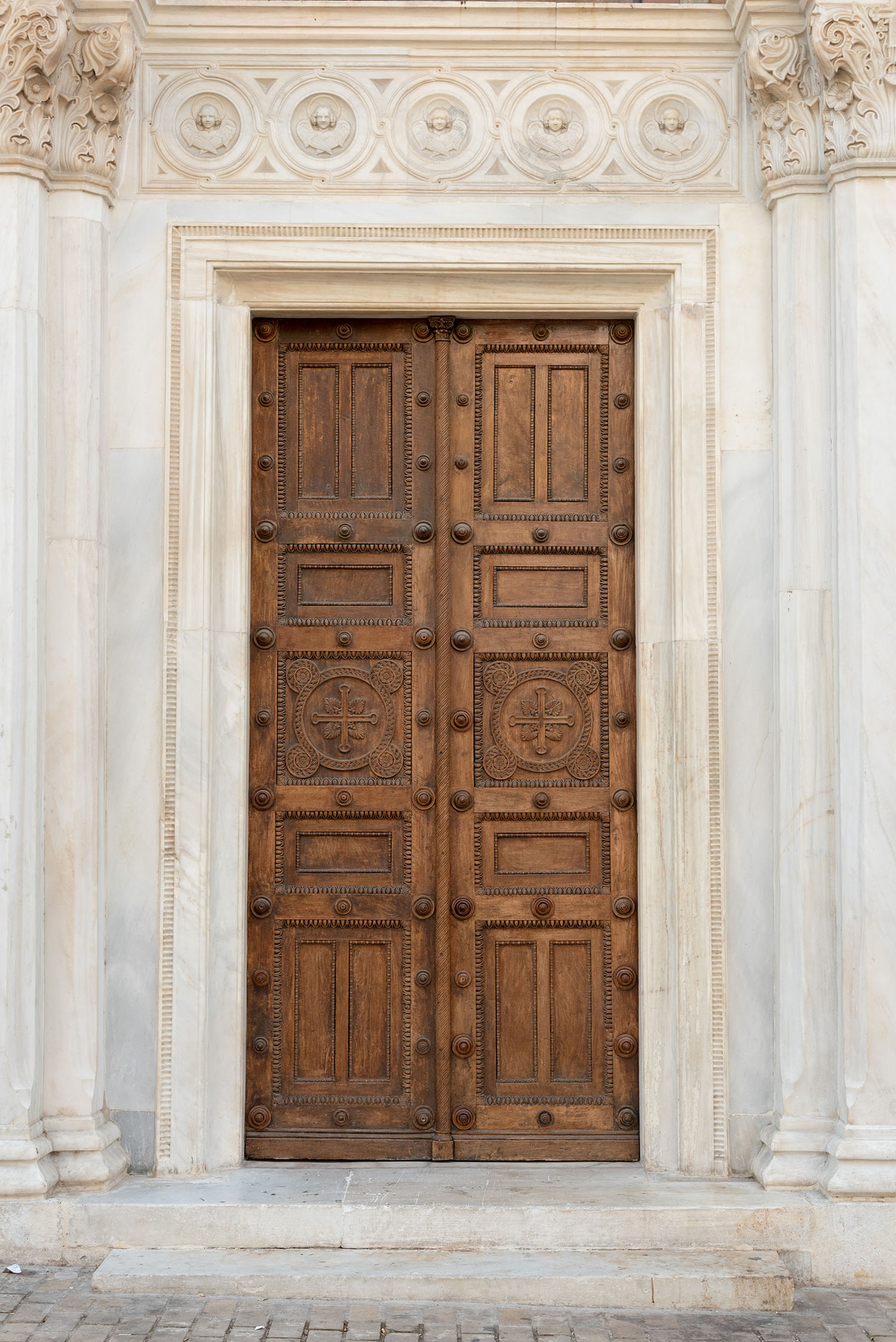 Coco & Vera - Church door in Athens, Greece