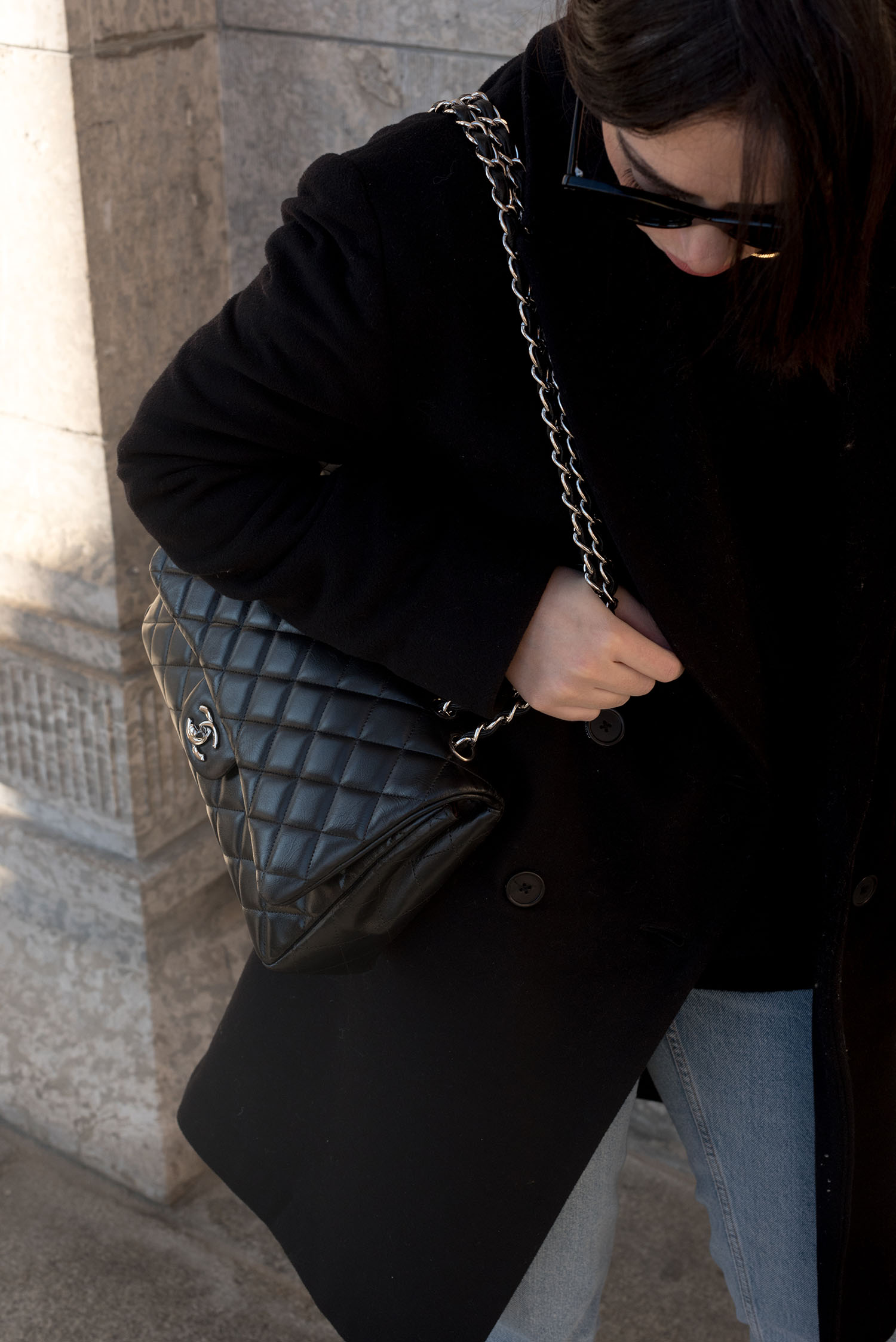 Coco & Vera - Zara jeans, Wilfred coat, Chanel handbag