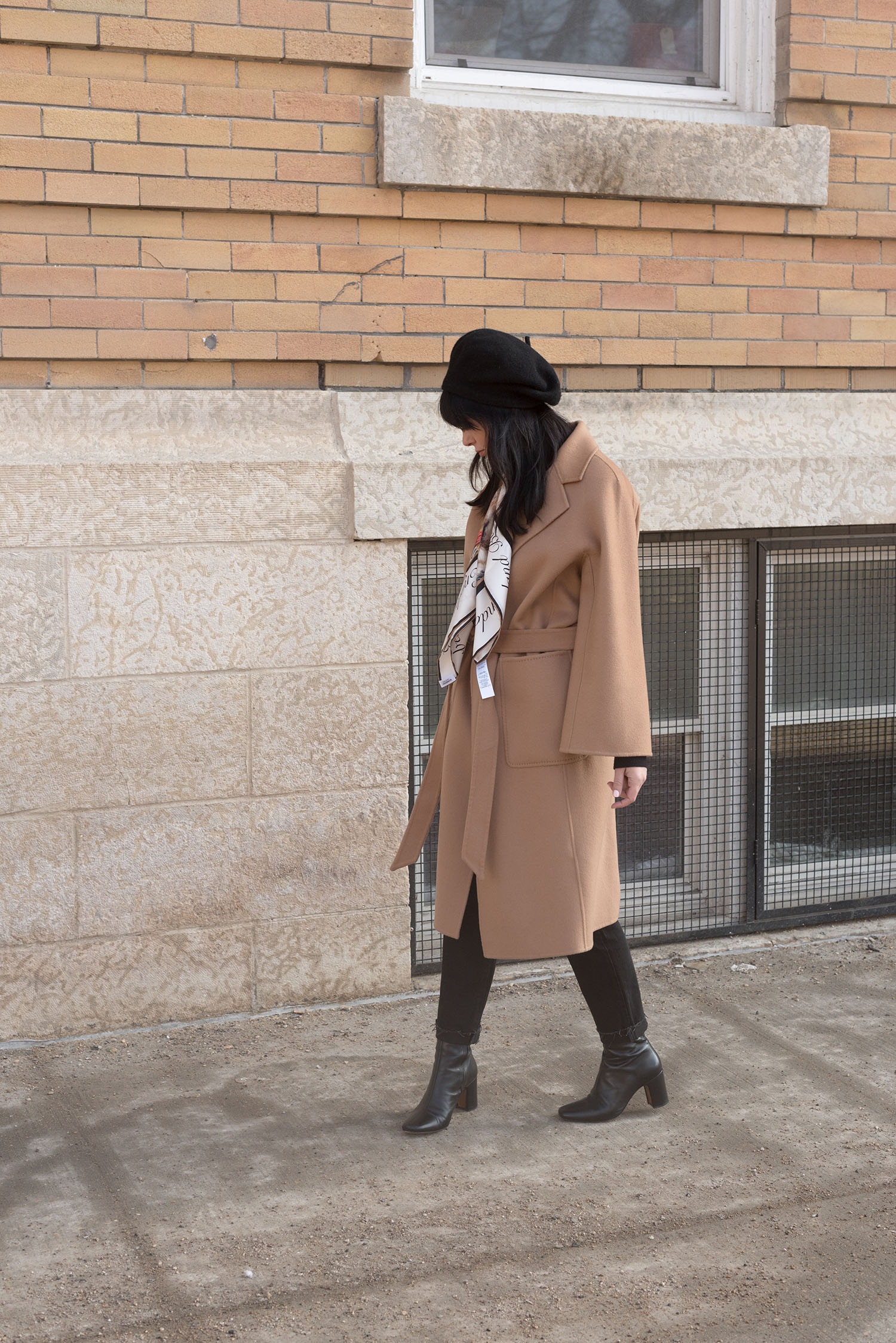 Coco & Vera - Anthropologie beret, The Curated coat, Rouje boots