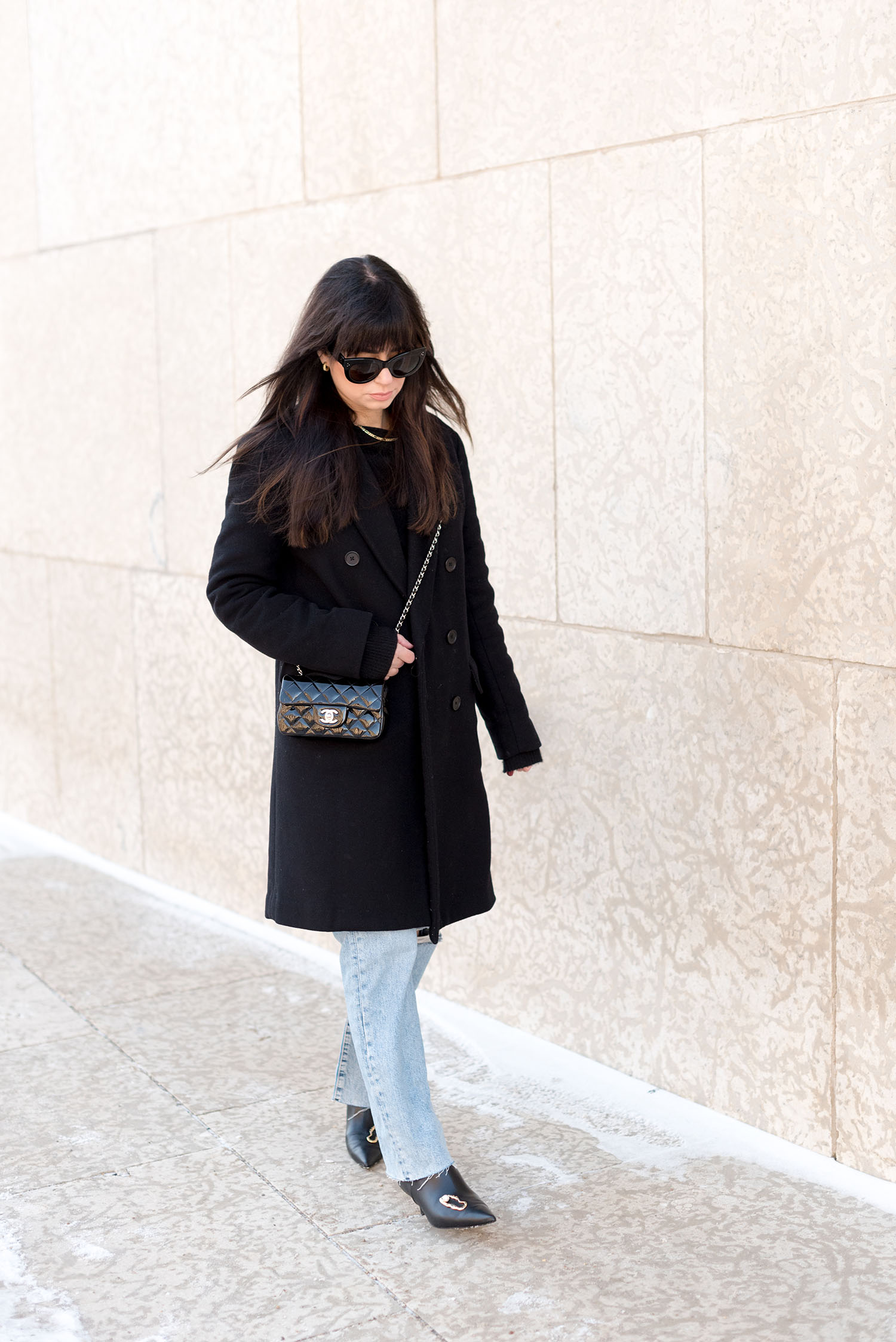 Coco & Vera - Chanel extra mini quilted handbag, Mavi Barcelona jeans, Flattered boots