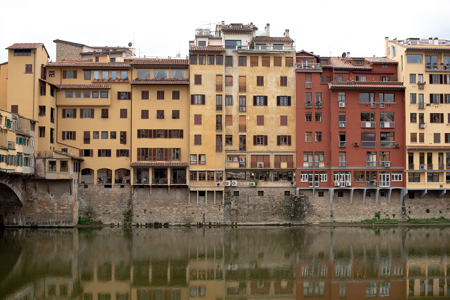 Coco & Vera - Buildings along the Arno River in Florence, Italy