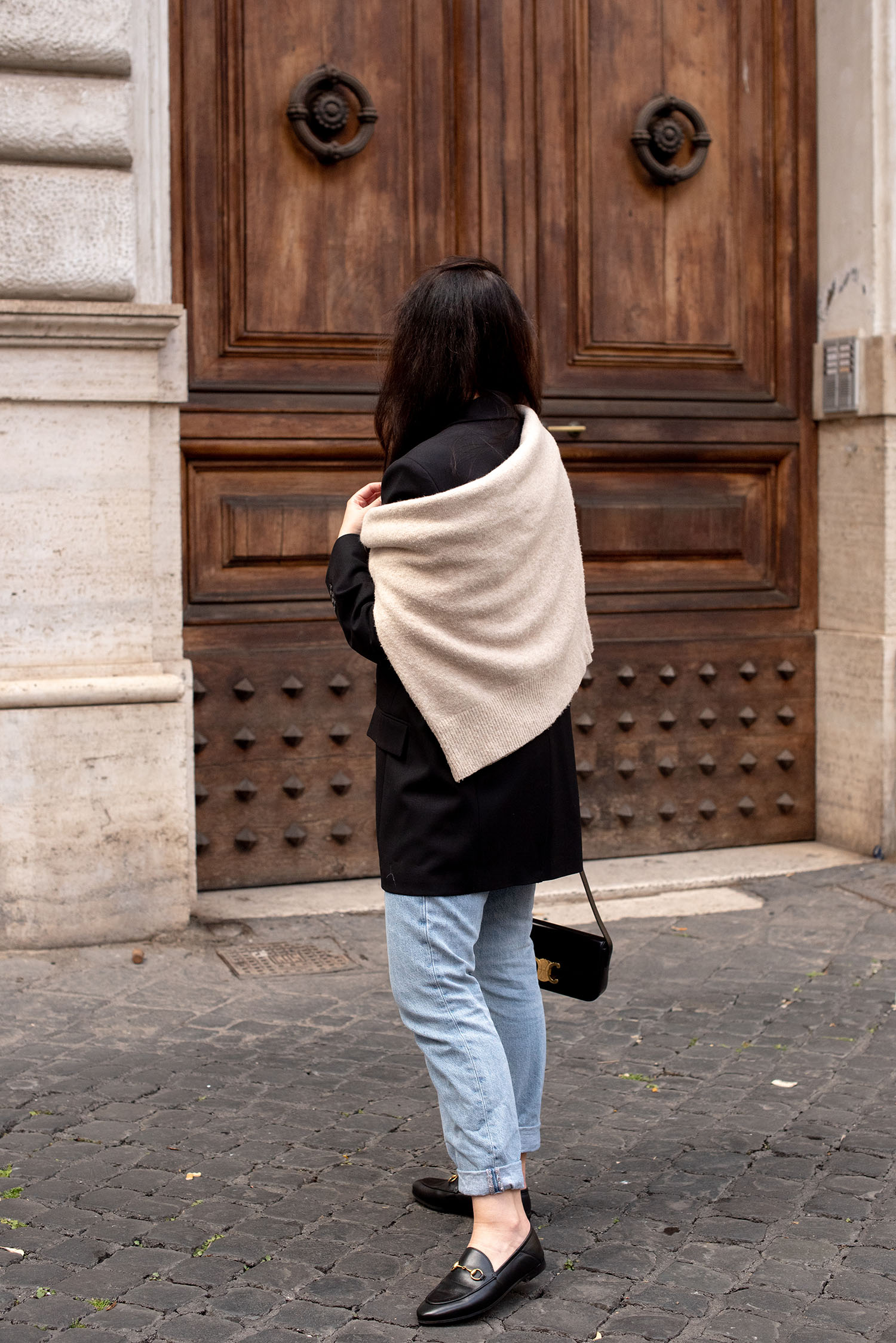 Coco & Vera - H&M sweater, Zara jeans, Gucci loafers