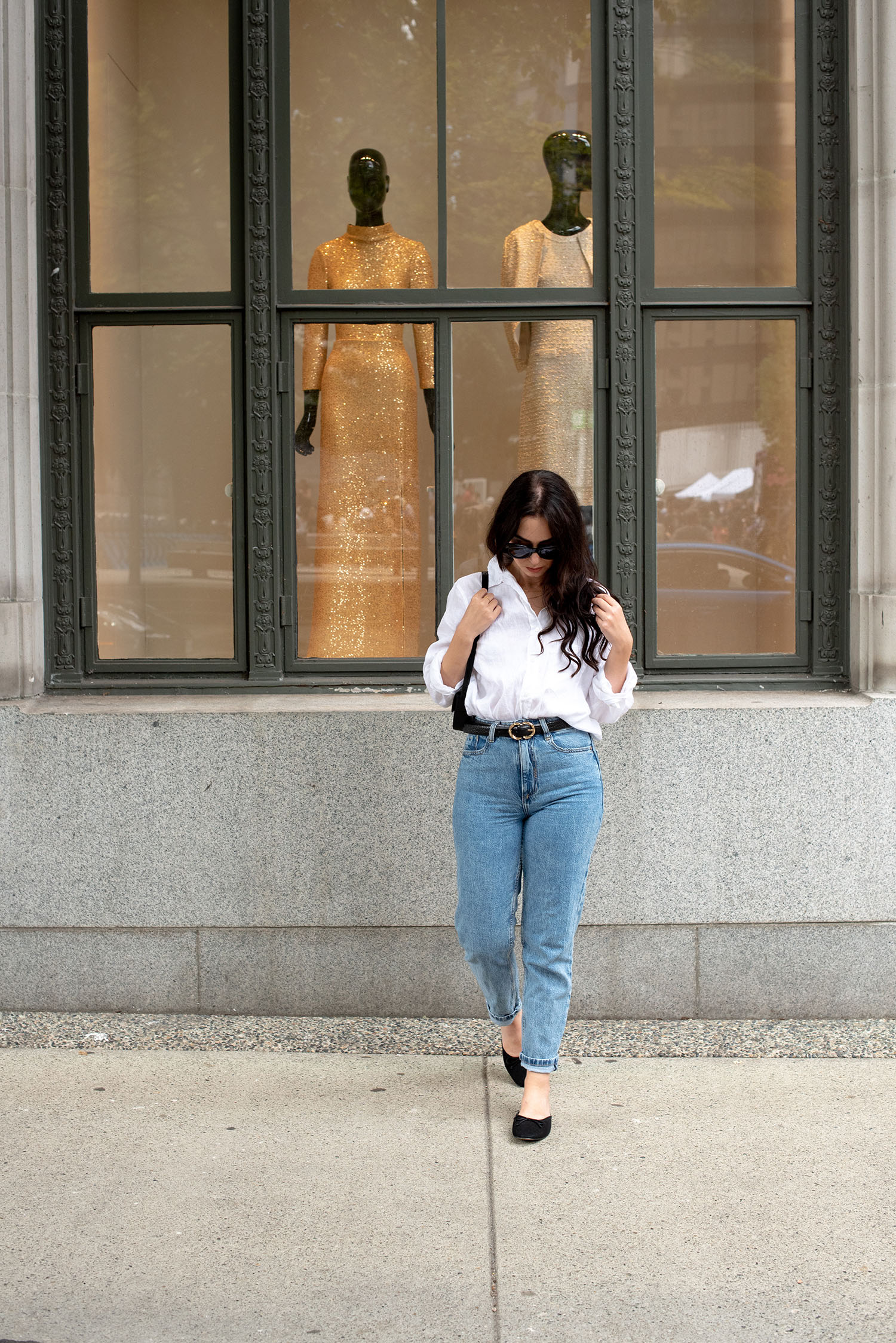 Coco & Vera - Zara mom jeans, Flattered mules, H&M linen shirt