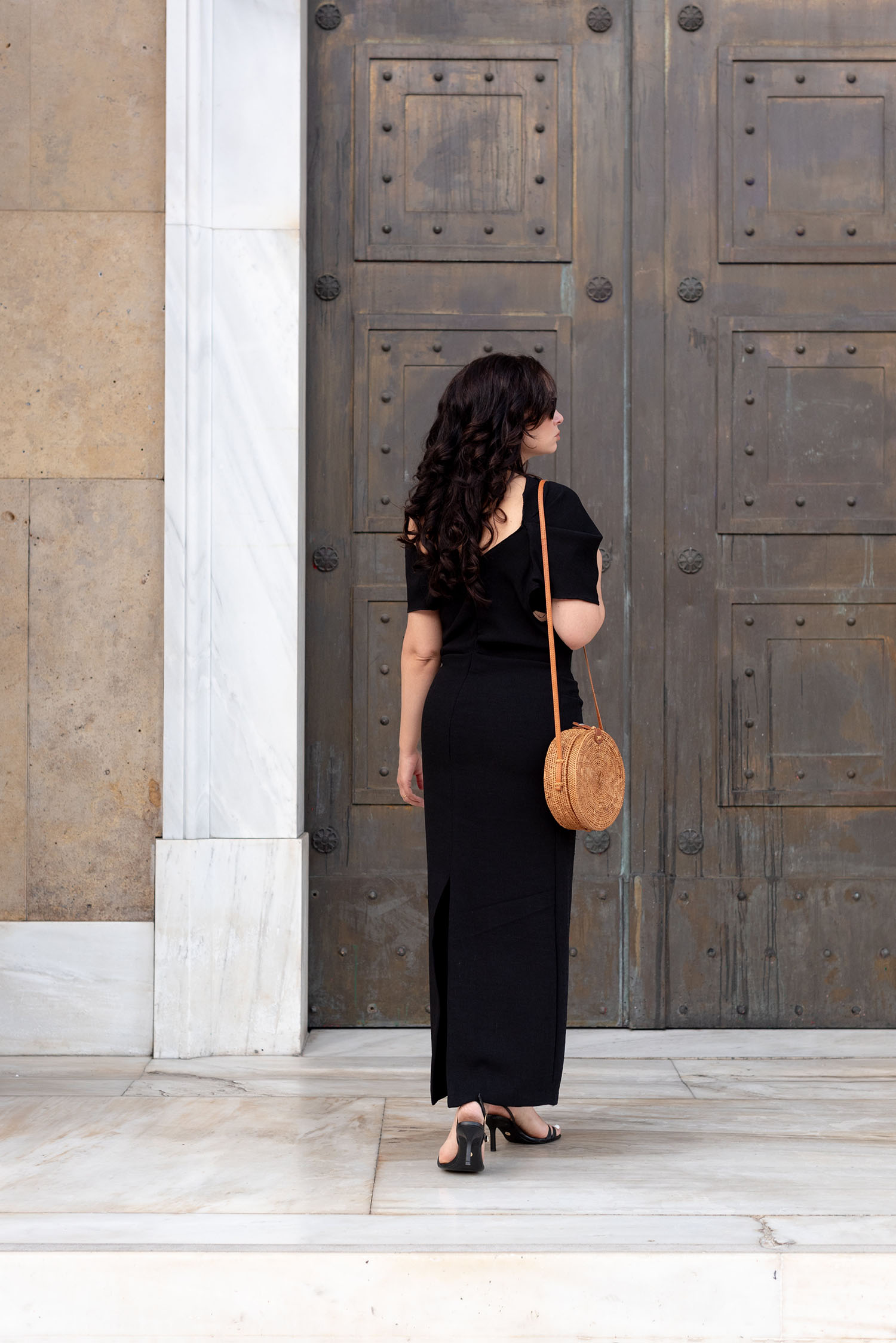 Coco & Vera - Zara black dress, Ellen James handbag, Zara sandals
