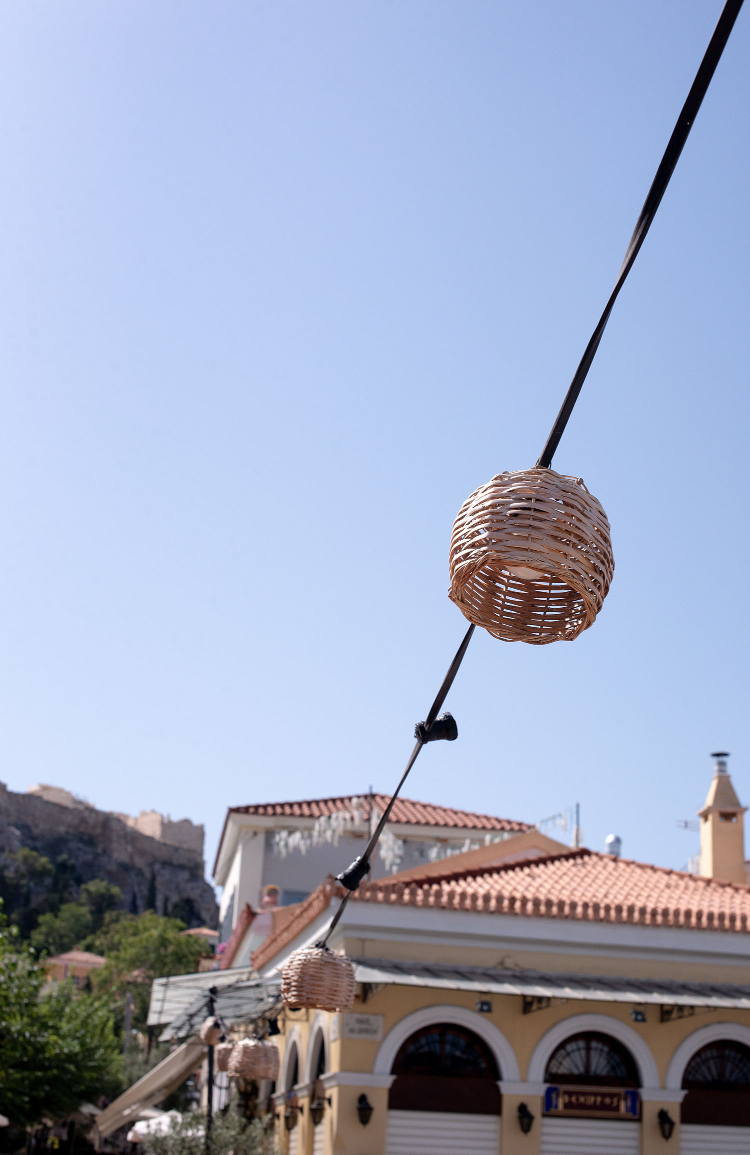 Coco & Vera - Rattan lanterns over Monastiraki, Athens