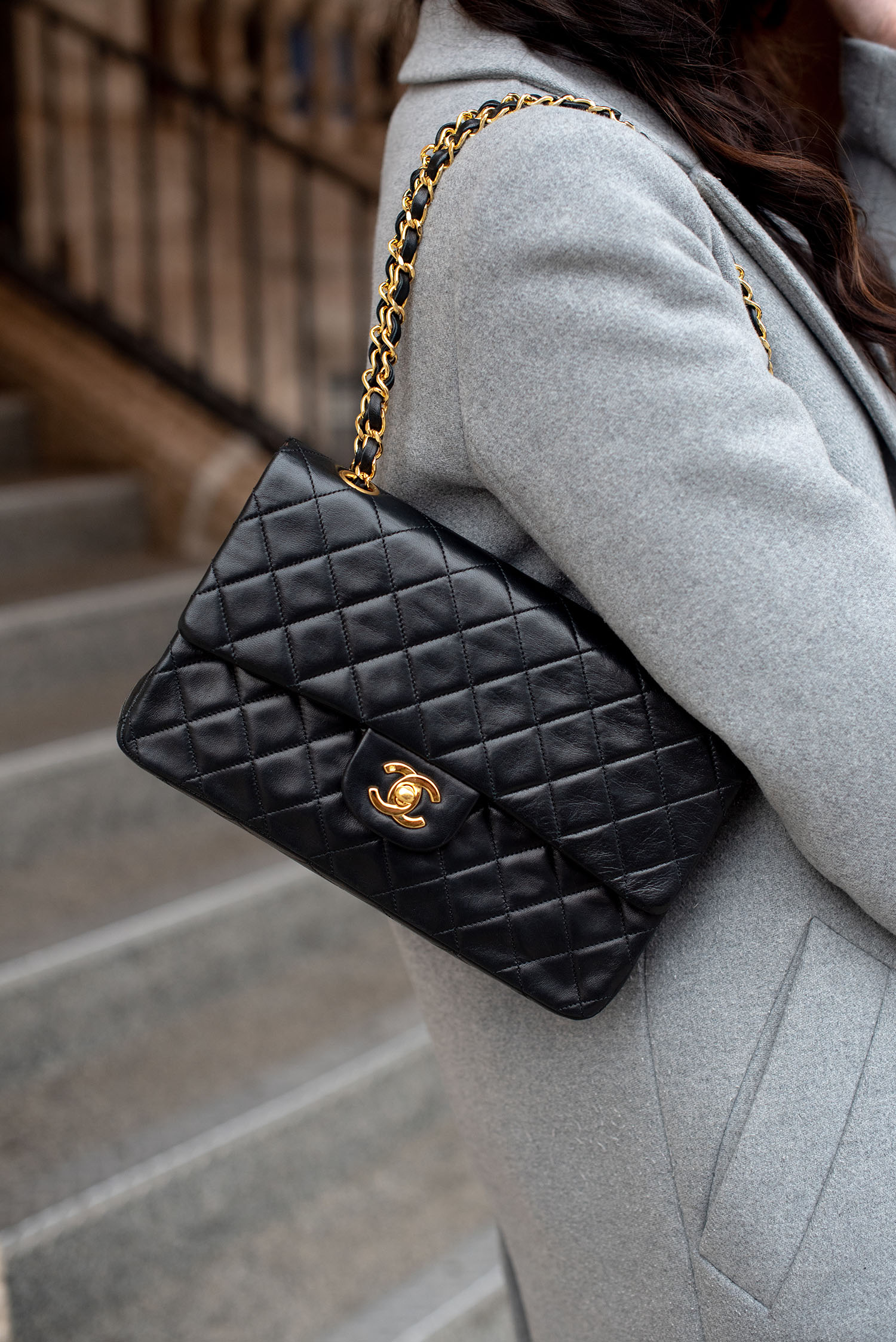 chanel quilted leather handbag