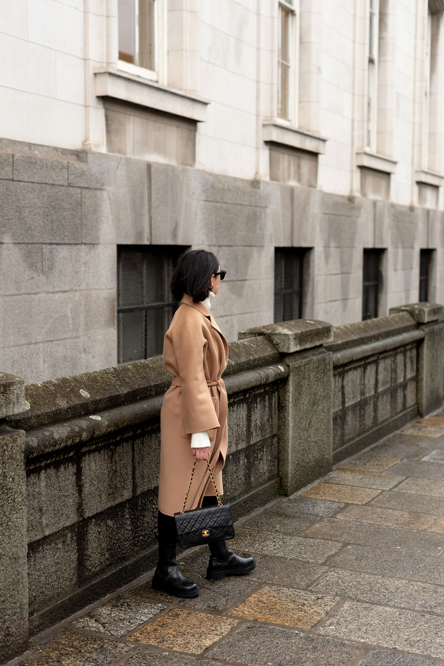 Coco & Vera - H&M boots, Chanel classic handbag, The Curated coat