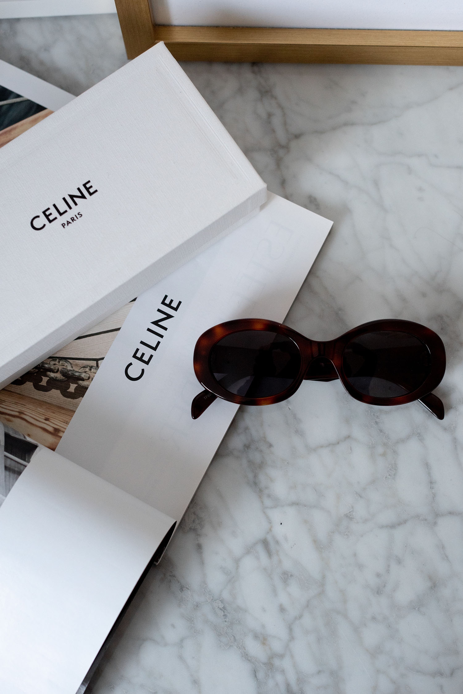 Celine CL4055IN 55 Brown & Tortoise Polarised Sunglasses | Sunglass Hut  Australia