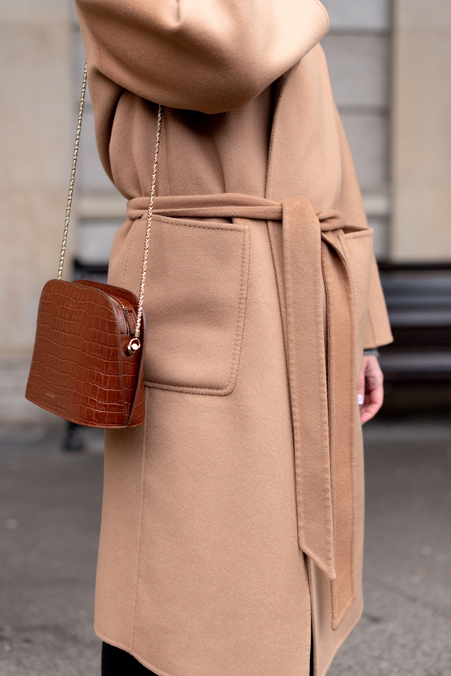 Coco & Vera - Sezane Victor handbag, The Curated camel coat