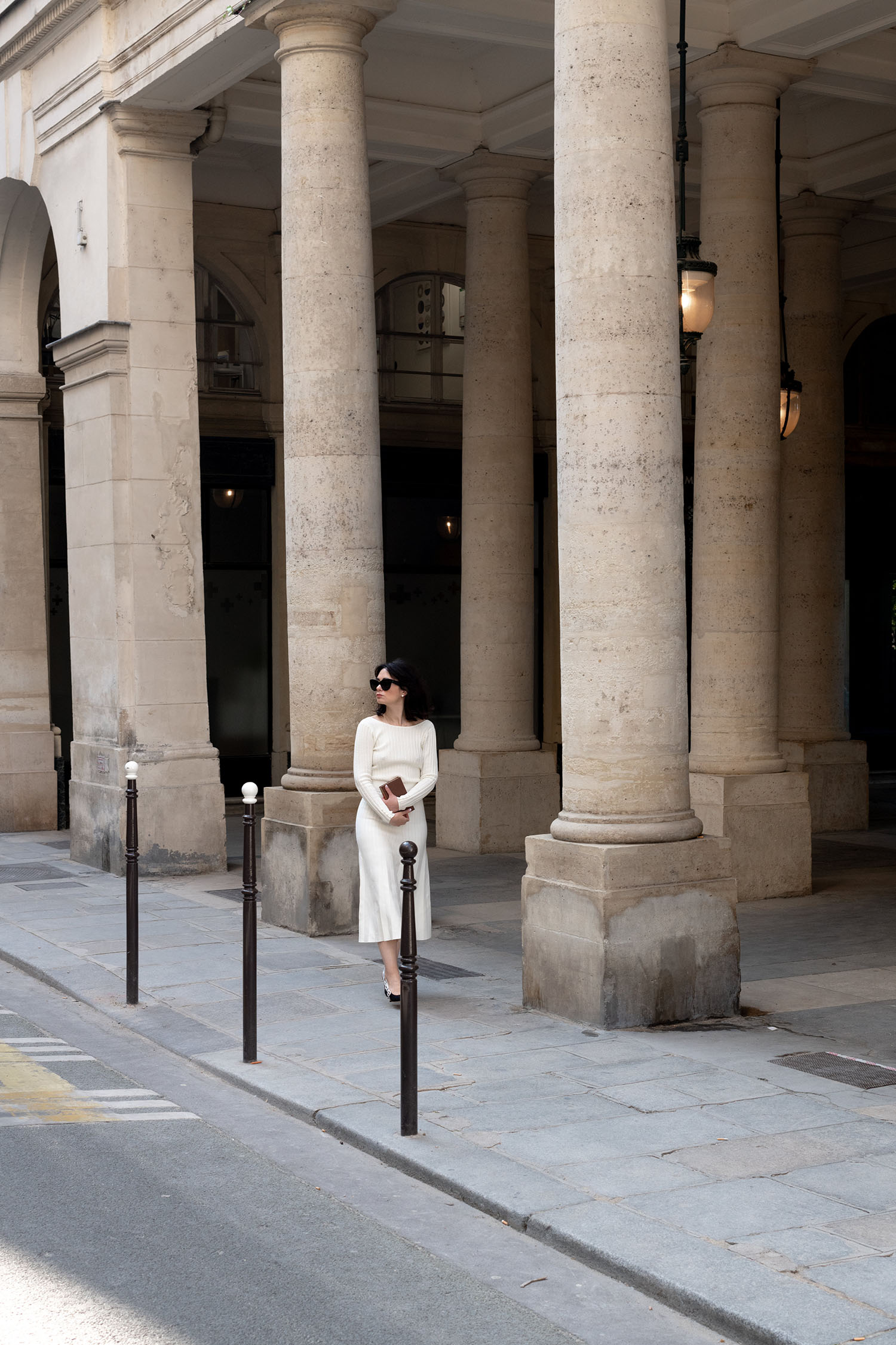 Coco & Voltaire - Sezane Flora Dress, Dior pumps, Celine sunglasses