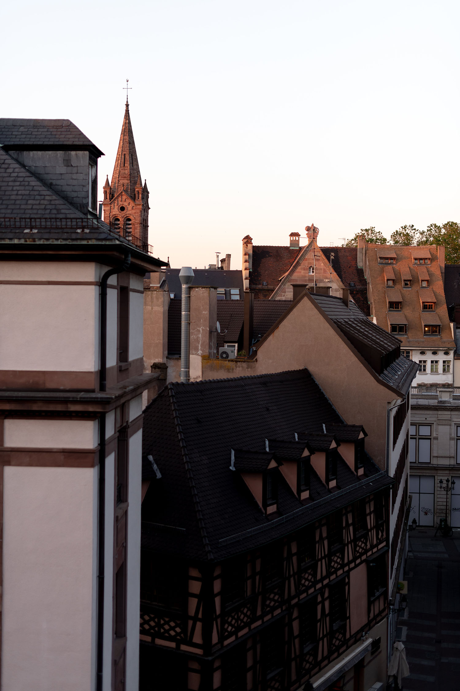 Coco & Voltaire - Sunset over Strasbourg, France