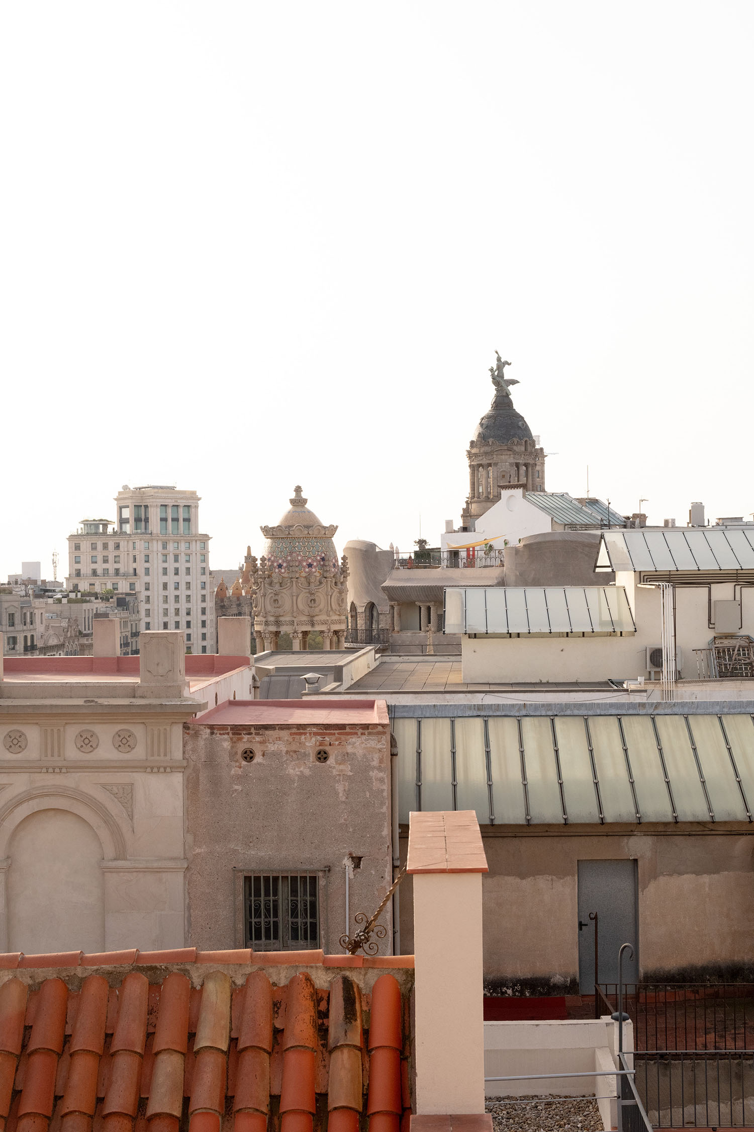 Coco & Voltaire - Rooftops of Barcelona seen from Casa Batllo